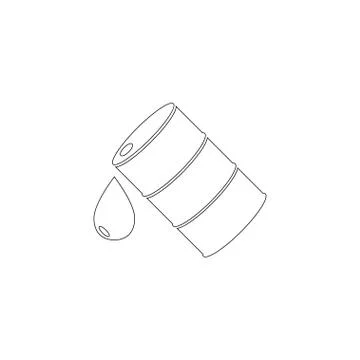 Barrel oil. flat vector icon Stock Illustration