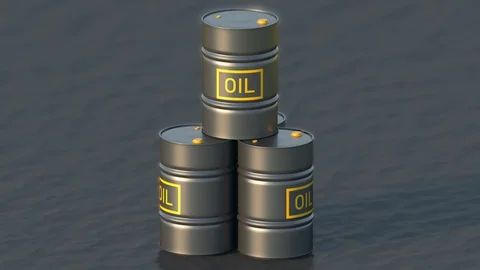 Barrel oil pyramid, camera move around, 3d animation rendering. Stock Footage 127724158