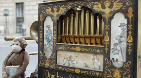 Barrel Organ Stock Footage 37099554