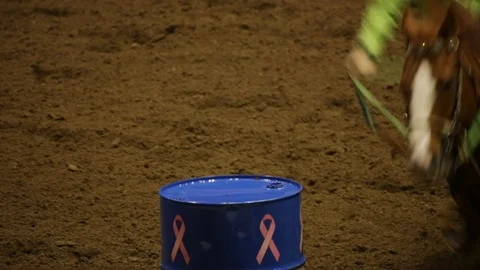 Barrel Racing Stock Footage 95822425