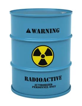 Barrel with radioactive substance Stock Illustration
