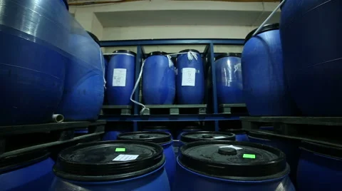 Barrel store with cosmetics Stock Footage 62810325