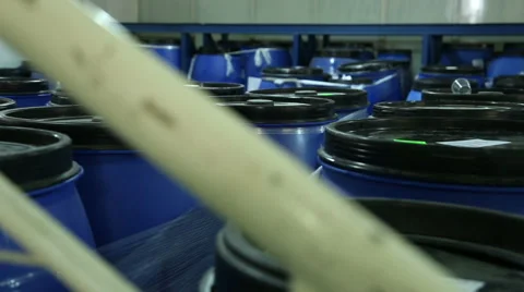 Barrel store with cosmetics Stock Footage 62810537