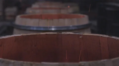 Barrel Toasting Stock Footage 62994451