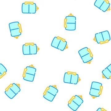 Barrel with water vector seamless pattern Stock Illustration