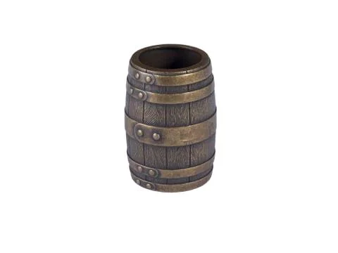 Barrel on a white background Stock Photos