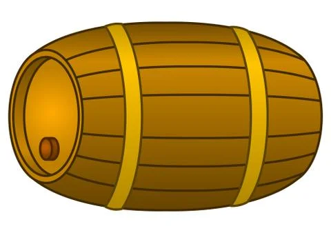 Barrel wood Stock Illustration