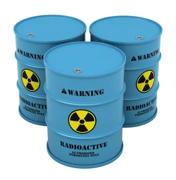 Barrels with radioactive substance Stock Illustration