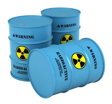 Barrels with radioactive substance Stock Illustration