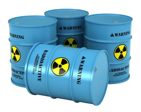 Barrels with radioactive substance Stock Illustration