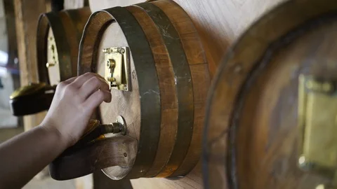 Barrels of spice Stock Footage 95664235