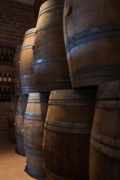 Barrels of wine Stock-Fotos