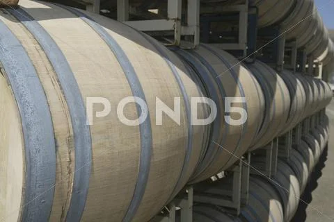 Barrels of wine Stock Photos
