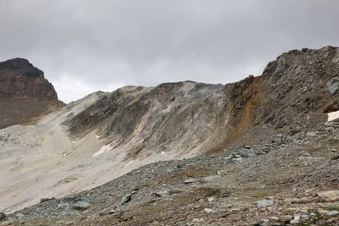 Barren eroded alps Stock Photos