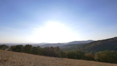 Barren field in summer 스톡 동영상 87987631