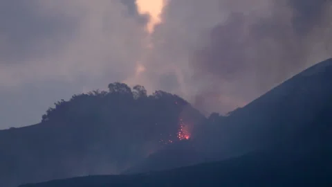 Barren Island Volcano Eruptions Stock Footage 321750818