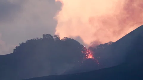 Barren Island Volcano Eruptions Stock Footage 321751055