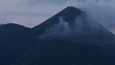 Barren Island Volcano Eruptions Stock Footage 321753379
