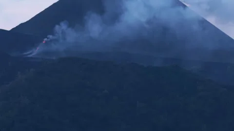 Barren Island Volcano Eruptions Stock Footage 321753471