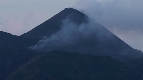Barren Island Volcano Eruptions Stock Footage 321753632