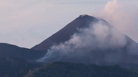 Barren Island Volcano Eruptions Stock Footage 321753713