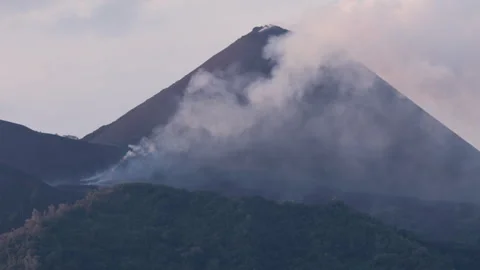 Barren Island Volcano Eruptions Stock Footage 321753910