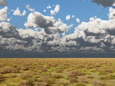 Barren landscape Stock Illustration