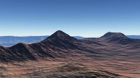 Barren landscape Stock Illustration