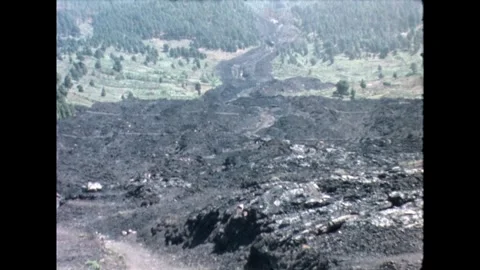 Barren Volcanic Landscape Video stock 278331930