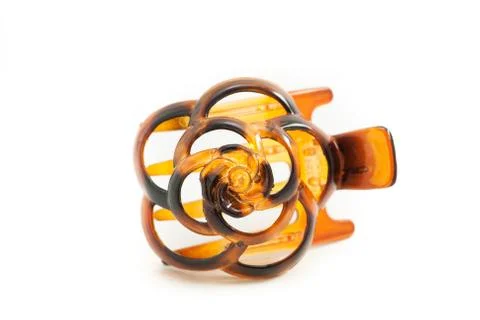 Barrette on white background Stock Photos