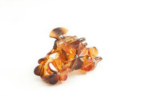 Barrette on white background Stock Photos