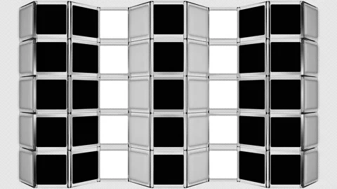 BARRICADE 27 Motion Background VJ Stock Footage 153311949