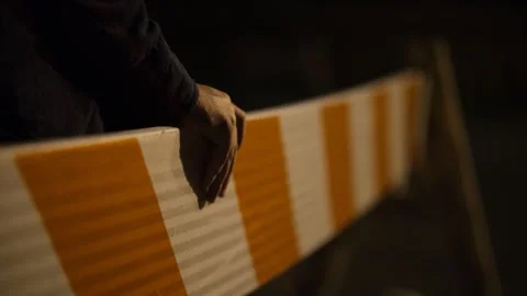 Barricade Grab Video stock 252011875