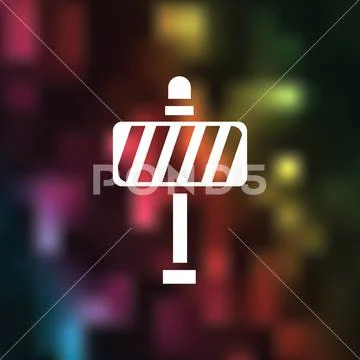Barricade icon Stock Illustration