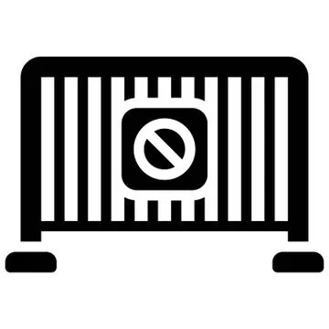 Barricade icon, Protest related vector Stock Illustration