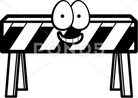 Barricade Smiling Stock Illustration