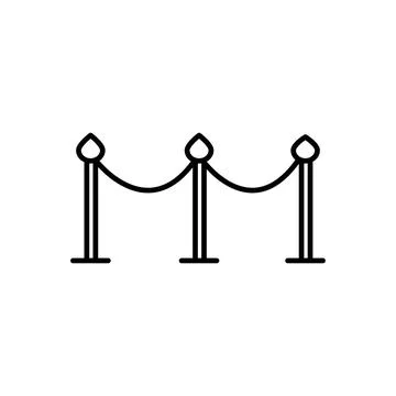 Barricade stand of theater vector icon design. Stock Illustration