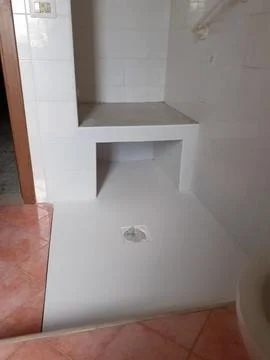 Barrier-Free Shower Solution, Accessible Shower Design Stock Photos