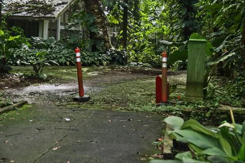 Barrier in the garden. Foto stock