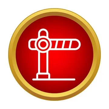 Barrier gate line icon vector illustration Stock Illustration