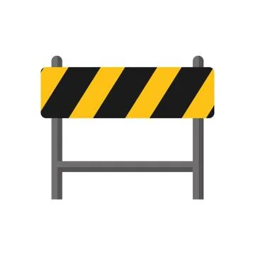 Barrier icon. Under construction concept. Vector graphic Stock Illustration