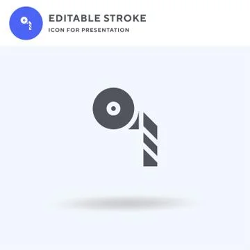 Barrier icon vector, filled flat sign, solid pictogram isolated on white, log Stock-Illustration
