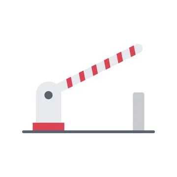 Barrier icon vector image. Stock Illustration