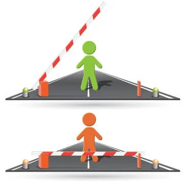 Barrier Stock Illustration