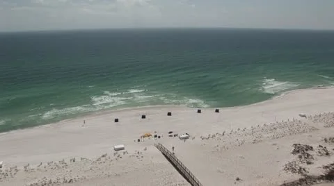 Barrier Island Sandy Beach Stock-Footage 12653393