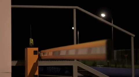 Barrier isolated on white background. 3d render image Stock Footage 50154649