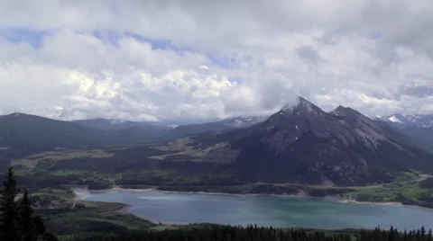 Barrier Lake, Alberta Stock Footage 24694935