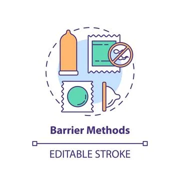 Barrier methods concept icon Stock-Illustration