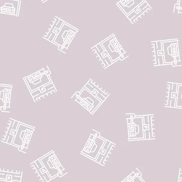 Barrier of parking line seamless pattern 스톡 일러스트