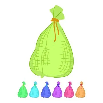 Barrier sand bag vector cartoon graphic Stock Illustration